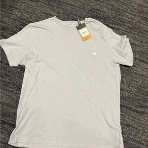 The North Face Men's Light Gray Short Sleeve Tee